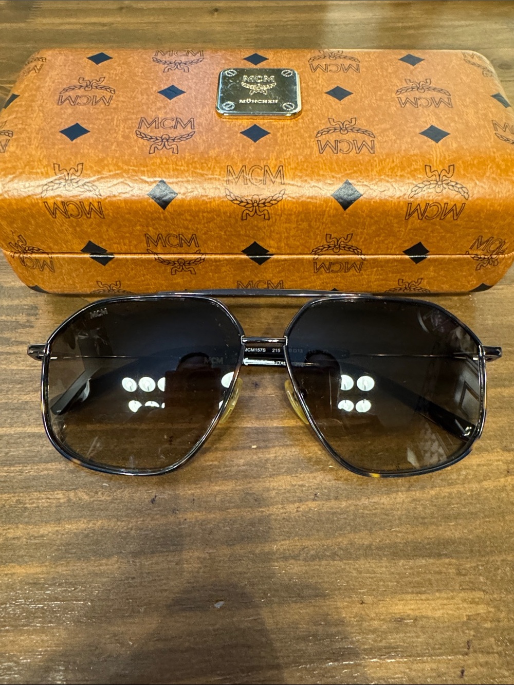 MCM Women’s Brown Tortoiseshell Frame Sunglasses with Brown Lenses